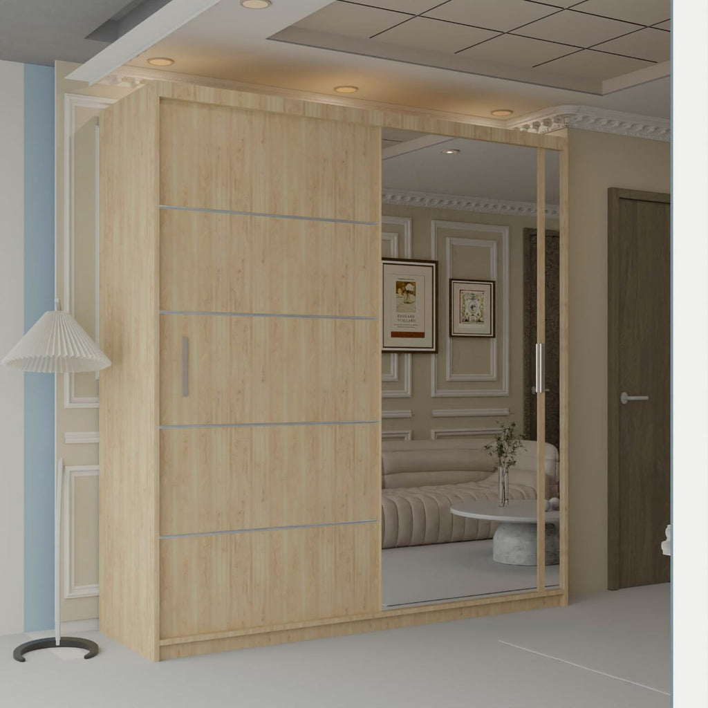 Half Mirror Sliding Door Wardrobe